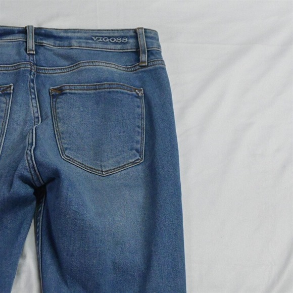 Vigoss 28 x 27 Marley Super Skinny Mid Rise Light Raw Hem Stretch Denim‎ Jeans - Picture 5 of 7